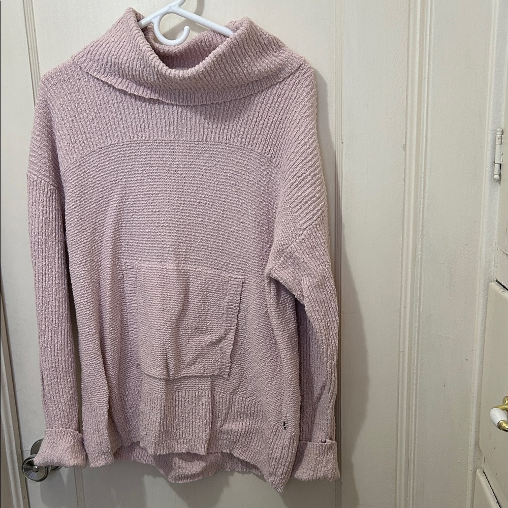 Neon Buddha cowl neck sweater